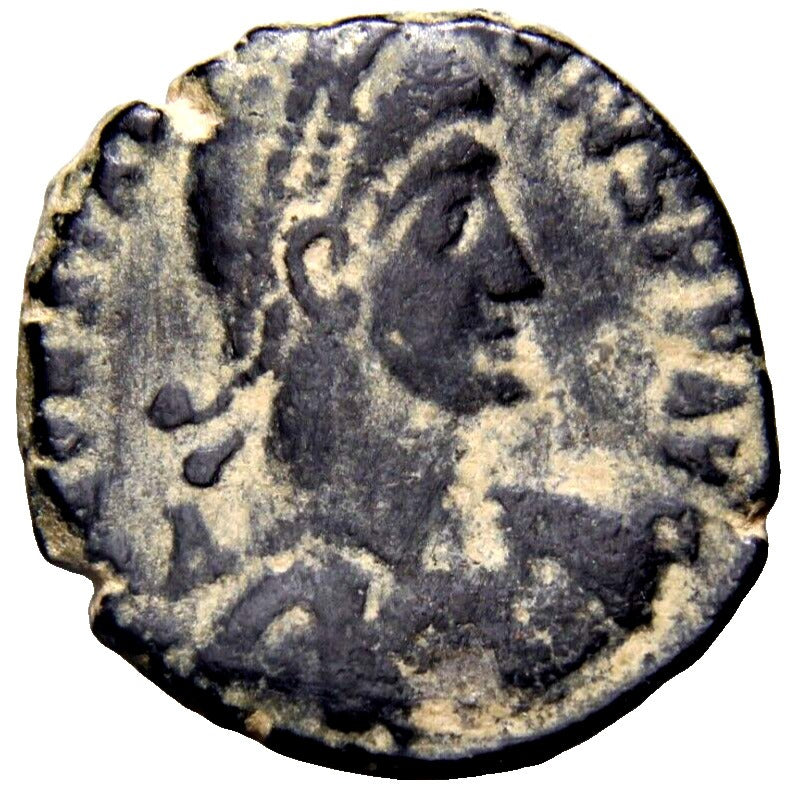 Constantinus II (337-340) AE Follis Spearing War Rare Delta Roman Coin w/COA